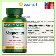 Viên uống Magnesium 500mg Nature’s Bounty [USA hàng Mỹ]