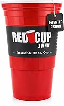Red Cup Living 32 Oz Red Solo Cups – Reusable Large Plastic Cups, Ideal for Parties & Travel | Leak-
