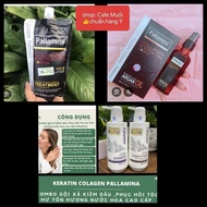 Combo RECOVERY SHAMPOO FROM VITAMIN E & VITAMIN B7 Pallamina Vitamin E Collagen 400ml from Italy