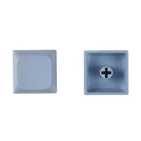 20 Pcs XDA Profile Blank 1U Key Black White Orange Red Gray Blue Beige GK61 Keycaps For Mechanical K