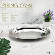Lodor STAINLESS OVAL/Tempat saji Makanan