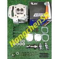 * HONDA W125 RACING HEAD SUPER 4 VALVE HEAD 21/24 + HEAD GASKET COMPLETE SET LEO WAVE125 21MM X 24MM