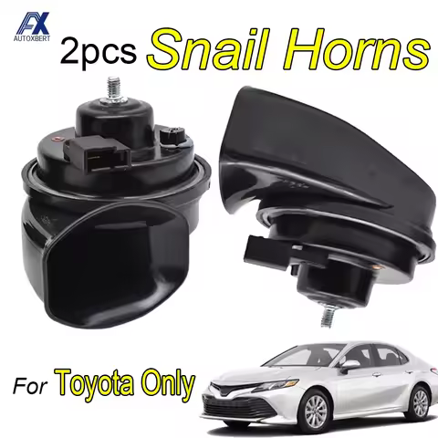 12V 110-125db Snail Horn For Toyota C-HR Camry Tacoma Highlander Land Cruiser Avensis Avalon Sequoia