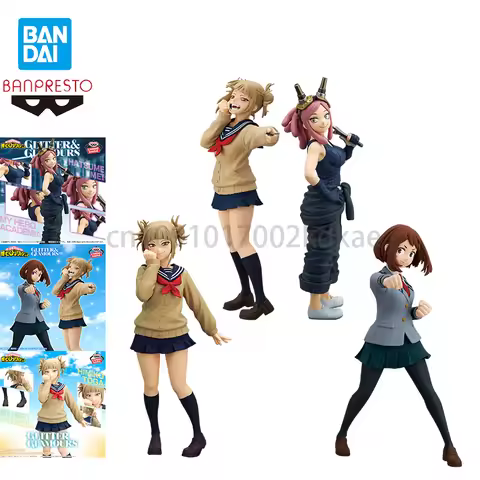 In Stock Bandai Banpresto My Hero Academia GLITTER&GLAMOURS Himiko Toga Uraraka Ochako Anime Action 