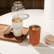 日本 MOMOCONCEPT Ice Latte 冰拿鐵 雙層不銹鋼真空咖啡杯 390ml