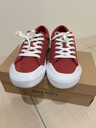 41.5 Sperry 男紅色帆布鞋