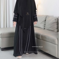 (ABAYA ONLY) ARUMI ABAYA LIST TWO TONE Abaya Dubai Abaya Dress Abaya Muslimah Abaya Dress Muslimah