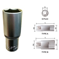SOCKET 1/2" DEEP 6 POINT / 12 POINT (8mm - 24mm)
