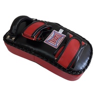 THAISMAI - เป้าเตะ เป้าซ้อมมวย หนังเทียม แบบโค้ง สีดำ/แดง อุปกรณ์มวยไทย 1ข้าง KP142 Black / Red Kick