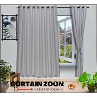 Ready Made Curtain 90%Blackout Siap Jahit Langsir (Free Eyelet /Ring) Langsir RAYA Kain Tebal 100%Polyester Blackout