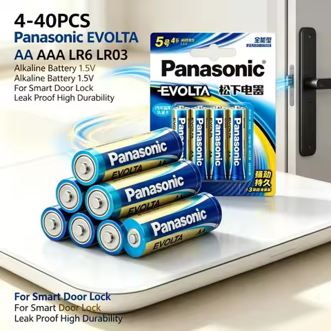 4-48PCS Panasonic EVOLTA LR6 LR03 AA AAA 1.5V Alkaline Battery 10 Year Shelf Life Anti-Leak For Smar