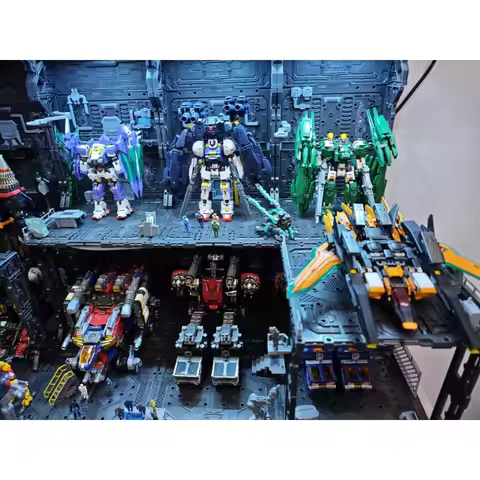 In Stock SCENE IN BOX (SIB) Base Scene Series 1/60 Hangar Display Case for Gundam, Transformation Di