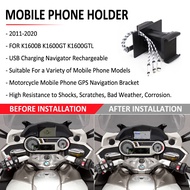 [digitizer] 2011-2020 Motorcycle GPS Phone Navigation Bracket USB Charger Holder Mount Stand For BMW K1600GTL K1600GT K1600B K1600 B GT GTL