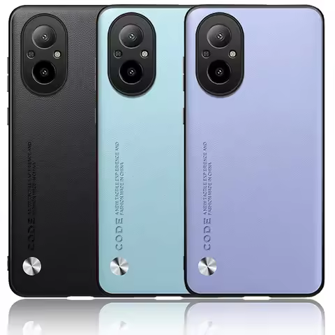 Plain Leather Case For Realme C67 C53 C55 C35 C30 C25Y C21Y Realme GT 5 Pro 3 GT Neo 5 3 3T 2 2T Lux