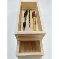 Wooden pine wood box H95mm x L300mm x W113mm