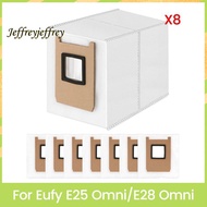 Robot Vacuum Cleaner Dust Bag Replacement 8Pcs for  E25 Omni/E28 Omni