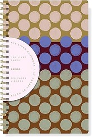 Fringe Studio Slim Paper Back Spiral Journal, SO DOTTY 5.625" w x 8.75" h, 120 pages, Esprit Collect