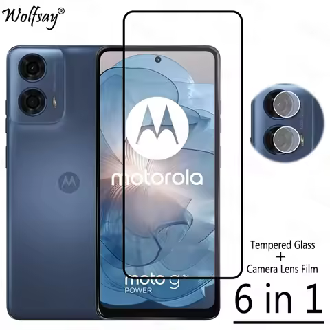 Full Cover Tempered Glass For Motorola Moto G24 Power Screen Protector Moto G24 G 24 Power Camera Gl