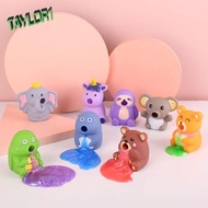 TAYLOR1 Unicorn Fidget Toys, Soft Clear Slime Vomitive Bear Squeeze Toy, Funny Stretch Squeezing Cartoon Cute Squeeze Sensory Toys Adult