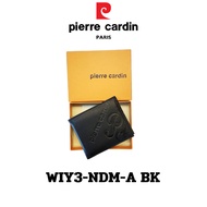 Pierre Cardin (ปีแอร์ การ์แดง) กระเป๋าธนบัตร กระเป๋าสตางค์เล็ก  กระเป๋าสตางค์ผู้ชาย กระเป๋าหนัง กระเป๋าหนังแท้ รุ่น WIY3-NDM-A พร้อมส่ง ราคาพิเศษ