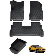 SMABEE Fit for 2024 Chevy Trax Floor Mats All Weather Floor Liners, Center Console Organizer Tray fo