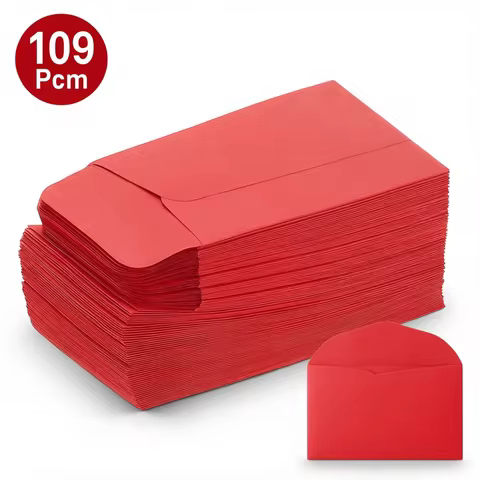 100Pcs Cash Envelopes 8.89cmx5.7cm Money Envelope Money Holder Bags Budgeting Saving Challenge Lette