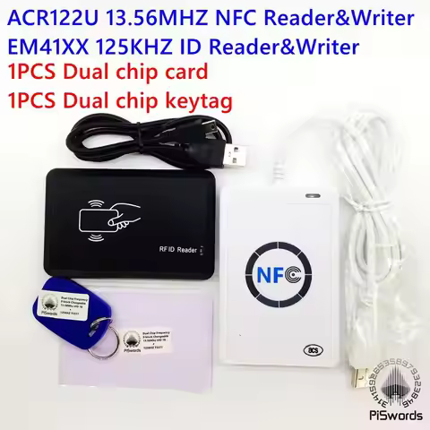NFC ACR122U 13.56MHZ RFID CARD and 125KHZ ID Card Reader & Writer programmer clone M1 EM4100 Rfid Ca