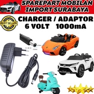 FREE SHIPPING CENTER ADAPTER 6 VOLT CAR CHARGER CARS MOTORCYCLES CHILDREN'S MOTORCYCLES FREE SHIPPIN