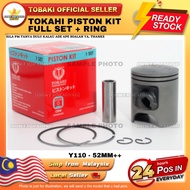 TOKAHI PISTON KIT Y110 FULL SET SIZE (52MM) STD,0.25,0.50,0.75,1.00, 1.25,1.50,1.75,2.00,2.25,2.50,2