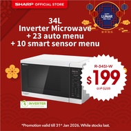 SHARP 34L Basic Inverter Microwave Oven R-34SI-BS / R-34SI-W