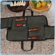 [mojotorw7] Canvas Chef Knife Bag Heavy Duty Chefs Knife Roll Bag for Kitchen Camping