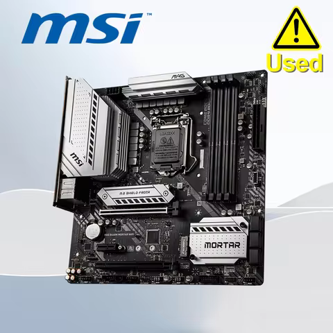 MSI MAG B460M MORTAR WIFI LGA 1200 2×PCI-E X16 128GB PCI-E 3.0 1×Display Port Motherboard 4×DDR4 1×H