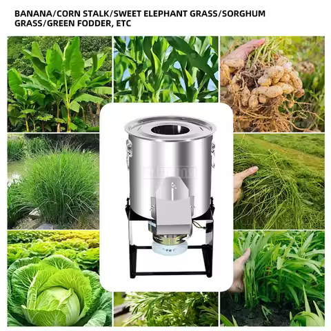 Yunlin Li Stainless Steel Food Chopper Processor Grass Crusher Vegetable Shredder Farm Feed Machine