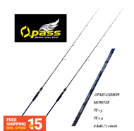 OPASS CARBON MONSTER SPINNING ROD (MATT BLUE)