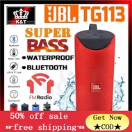 fast shipping  COD TG113 JBL T113 Bluetooth Speaker Wireless Super Bass Outdoor Portable FM/TF/USB