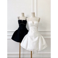 [High-Class Designer] Rhinestone Inlaid 2-Strap Dress-Tk118D