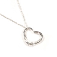 【日本直運 二手美品】蒂芙尼 TIFFANY&Co. 項鍊 Elsa Peretti 經典微笑鎖頭 純銀 925 飾品 拋光處理