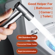 Specool® Toilet Bidet Spray Non Punching Bidet Spray Set Spray Head Quality 304Stainless Steel Toilet booster nozzle set