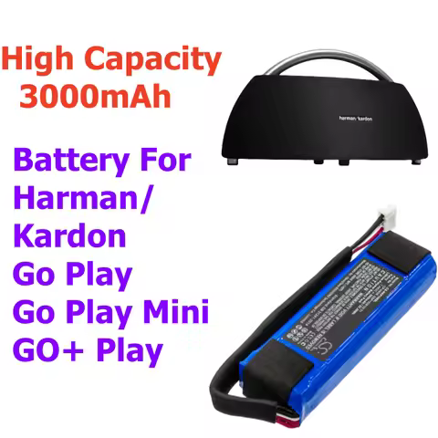Cameron Sino 7.4V 3000mAh Speaker Battery CP-HK06, GSP1029102 01 for Harman/Kardon Go Play, Go Play 
