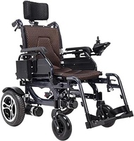 Luxurious and lightweight Heavy Duty With Headrest Foldable And Lightweight Powered Wheelchair Backrest Angle Can Be Adjusted Armrest Can Be Lifted Seat Width 43Cm Weight Capacity 125Kg Portable