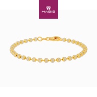 HABIB BEADS PLANET | Oro Italia 916 Yellow and White Gold Bracelet (for baby) GW49830924(300BBY)BI (