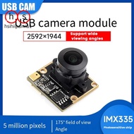 IMX335 USB Camera Module 5MP 2K Video Recording 175° Wide Angle 2592x1944 for Raspberry Pi 5 Jetson 