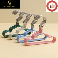 [MDJ] -HE 10PCS Pet Hanger, Solid Color Non-slip Pet Clothes Hanger,  DIY Metal Mini Coat Hanger Min