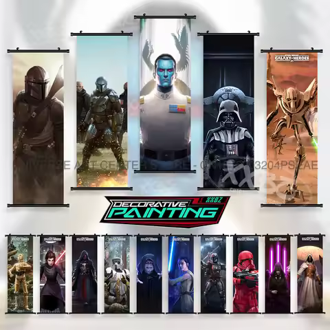 Star Wars Poster Ahsoka Sabine Wren Home Decoration Hera Syndulla Hanging Painting Professor Huyang