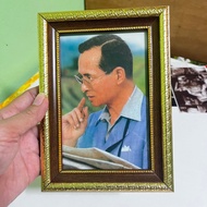 Photo Frame With Picture Of King Rama V.9 Sizes 5x7 Inches There Is A Stand And Hanger. Enhance Feng