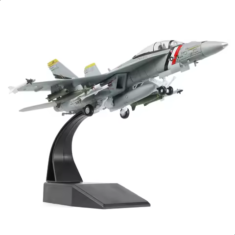 NUOTIE 1/100 F/A-18F Super Hornet VFA-2 Diecast Metal Aircraft Model - F18F VFA-2 Fighter Jet Model 