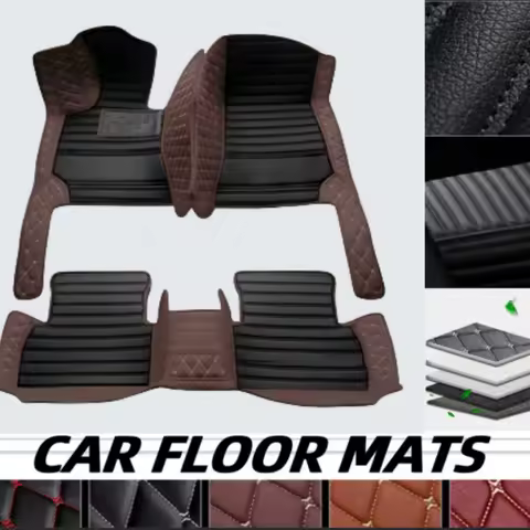 Custom Automotive Floor Mats For Honda City CR-Z CRZ car genuine leather accessory carpets