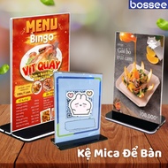 Desktop Mica Shelf, Menu Shelf, QR Code, Product Information, Size A4/A5/A6 Horizontal/Vertical Vers