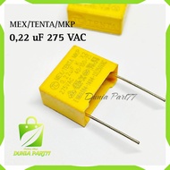 KAPASITOR MKP 0.22uf 275V CAPACITOR MKM MKT MKP 0.22uf 275V TENTA