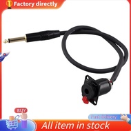 In stock-6.35mm Female Panel Mount to 6.35mm Male Connector Cable 6.35mm Female Socket to 6.35mm Mal